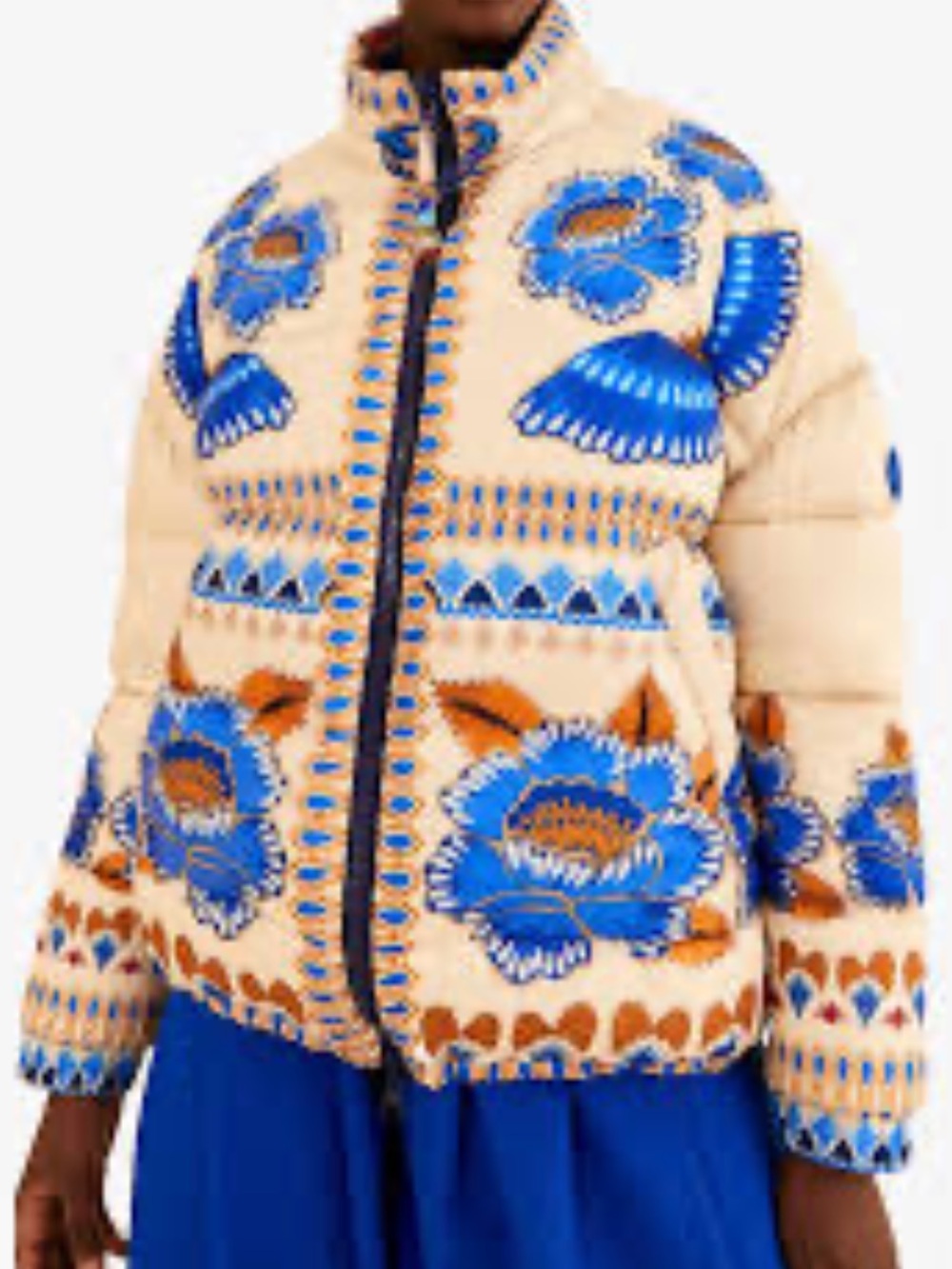 NWT Oversized Farm Rio Winter Ainika Reversible Puffer Jacket Medium - Picture 2 of 10